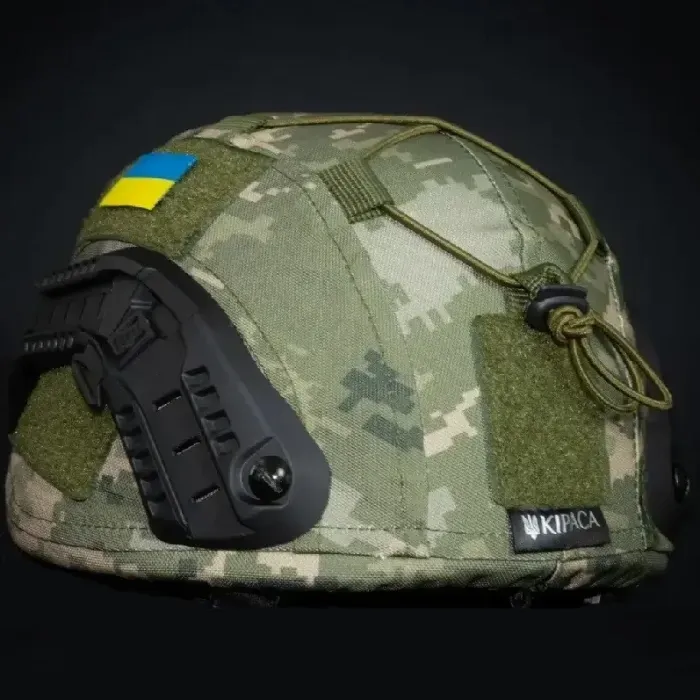 Кавер на шолом "Вухатий" Kirasa піксель Cordura 1000D розмір L (KI600) - Захисний чохол