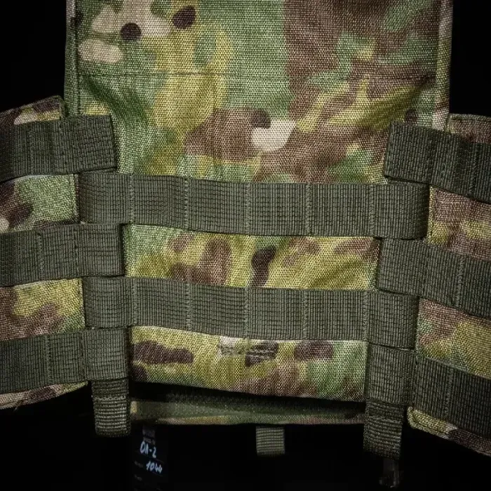 Плитоноска Kirasa мультикам с быстрым сбросом, Cordura 1000D, MOLLE, универсальный размер, под плиты 25х30 см