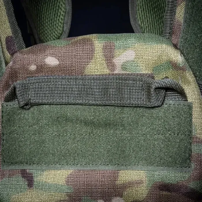 Плитоноска Kirasa мультикам с быстрым сбросом, Cordura 1000D, MOLLE, универсальный размер, под плиты 25х30 см