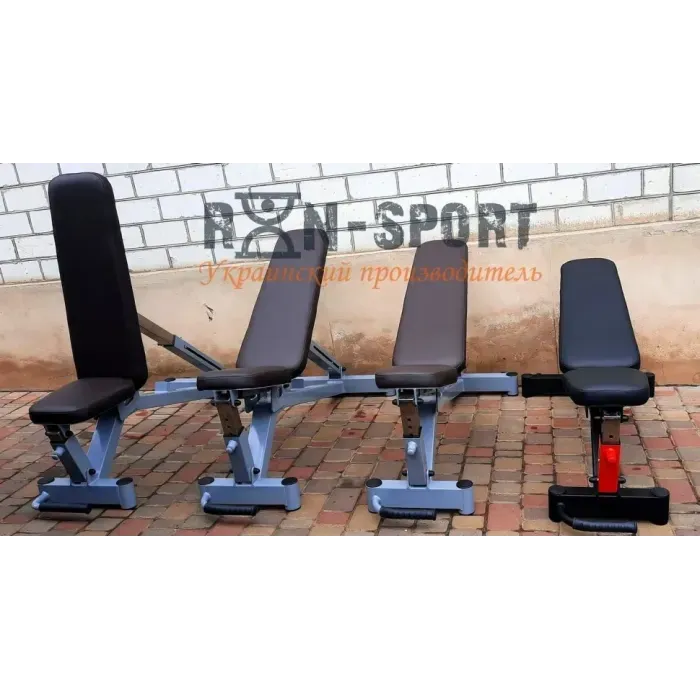 Скамья для жима RN-Sport Black Rock со стойками для штанги