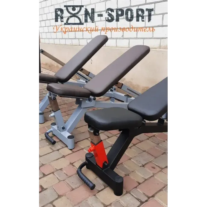 Скамья для жима RN-Sport Black Rock со стойками для штанги