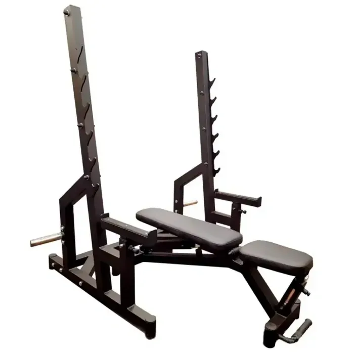 Скамья для жима RN-Sport Black Rock со стойками для штанги