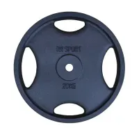 Диск для штанги RN-Sport 20 кг, Ø25мм, Quatro-Grip, металлический, ударопрочный, гарантия 5 лет
