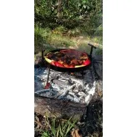 Сковорода из диска бороны 40см + крышка + чехол Черный + Лопатка в Подарок