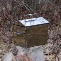 Коптильня Мала з неіржавкої сталі 255х350х270 1.5 мм