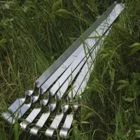 Комплект для шашлыка - Шампура с металлическими ручками(4шт)+Кожаный чехол+Мангал-рамка+Шампура для люля кебаб