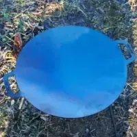 Сковорода для багаття 48см сталева з ніжками 3мм, жаровня тарілка