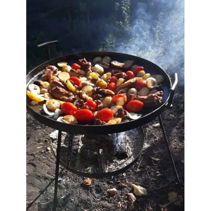 СКОВОРОДА 50см З ПІДВІСКОЮ ДЛЯ РОЗВЕДЕННЯ ВОГНЮ