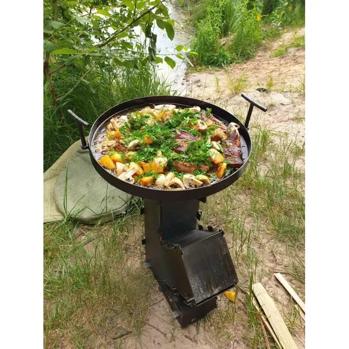 Турбопич - Печь для сковороды казана ракетная печь