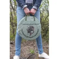 Принт на чехол для сковороды с ч/б рисунком: брезент, подарок, печать, логотип, именной
