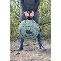 Принт на чехол для сковороды с ч/б рисунком: брезент, подарок, печать, логотип, именной