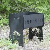 Мангал разборной на 6 шампуров - Infinity - подарочный. Размер - 380х300х440 мм