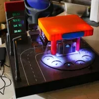 Наливатор АЗС на 6 рюмок (50 мл): оригинальный подарок, USB, пластик, фанера, дозатор для спиртного