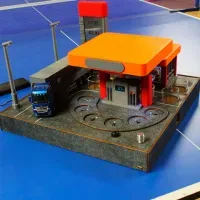 Наливатор АЗС на 6 рюмок (50 мл): оригинальный подарок, USB, пластик, фанера, дозатор для спиртного