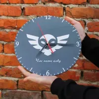 Настенные часы с фото на заказ: УФ-печать, дерево, 30x30 см, оригинальный дизайн