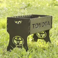 Мангал на 8 шт розбірний TOYOTA з індивідуальним написом - подарунковий. Подарунковий мангал