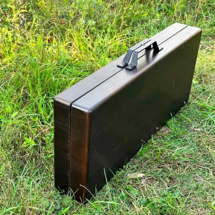 Набір для гриля та барбекю "Базовий" у дерев'яному кейсі. Набір для подарунка. Комплект для шашлику