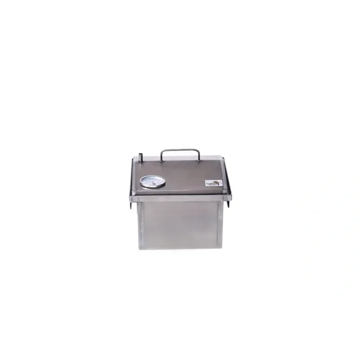 Двухярусна Коптильня для горячего копчения из стали 1.5 мм. Smoke House S Original з термометром і сумкою
