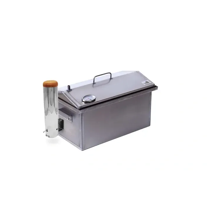 Коптильня с Дымогенератором SmokeHouse Kit L Original с Термометром для холодного копчения. Металл 1.5 мм.