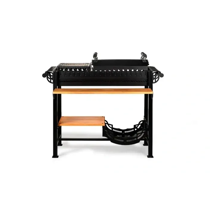 Мангал-гриль BBQ Smoke House Garden Optimum: кришка, підставка, роздільник жару