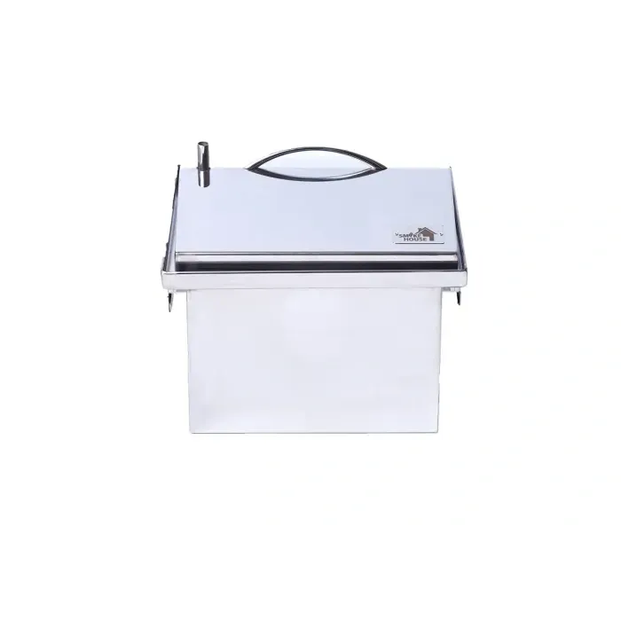 Коптильня Smoke House DeLuxe S для гярячего копчения из нержавейки, 1.5 мм. металл + Подарок