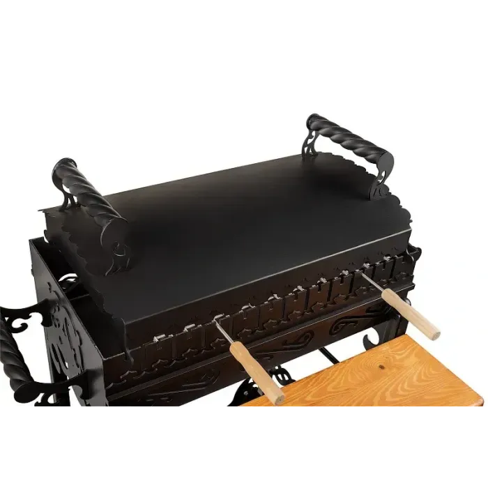 Мангал гриль BBQ SmokeHouse Antique Optimum: кришка, підставка під казан - для дачі та саду