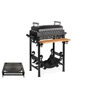 Мангал гриль BBQ SmokeHouse Antique Optimum: крышка, подставка под казан - для дачи и сада
