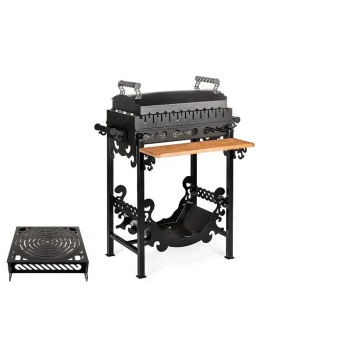 Мангал гриль BBQ SmokeHouse Antique Optimum: кришка, підставка під казан - для дачі та саду