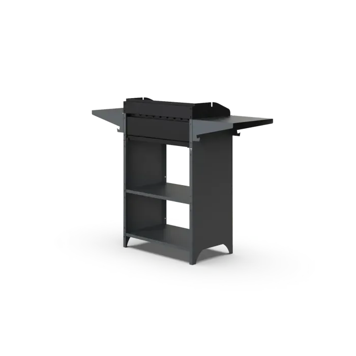 Мангал High Tech 600 с ветрозащитой Smoke House, сталь, 9 шампуров, 2 полки, гриль зона, для дачи, сада