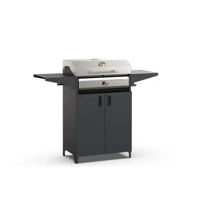 Мангал High-Tech 600 з кришкою BBQ, решіткою гриль, термометром.
