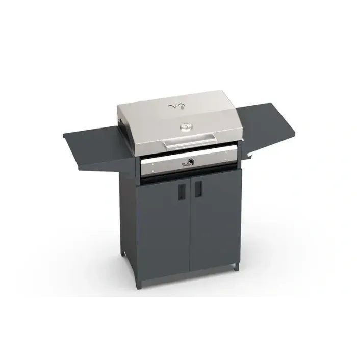 Мангал High-Tech 600 з кришкою BBQ, решіткою гриль, термометром.