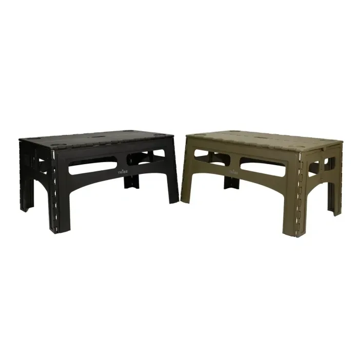 Складаний стіл для кемпінгу Tribe Camp Table Low Olive (70х44 см), пластиковий столик для пікніка та відпочинку