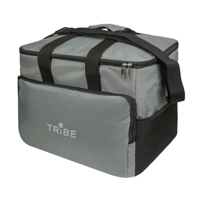 Термосумка Tribe Cooler 25 л серая, изотермическая сумка-холодильник для продуктов, пикника и пляжа
