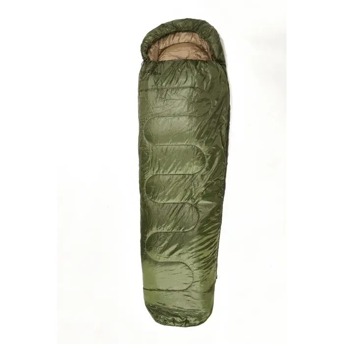 Спальний мішок-кокон Totem Hunter olive 220/60-55, з м'яким утеплювачем HiTech Hollofiber.