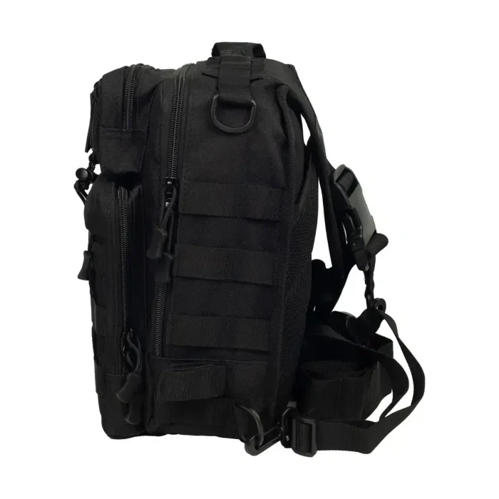 Сумка через плечо Tribe Sling Pack 6,5 л. T-IE-0003, Черный. Поясной рюкзак для плечо. Мужская поясная сумка