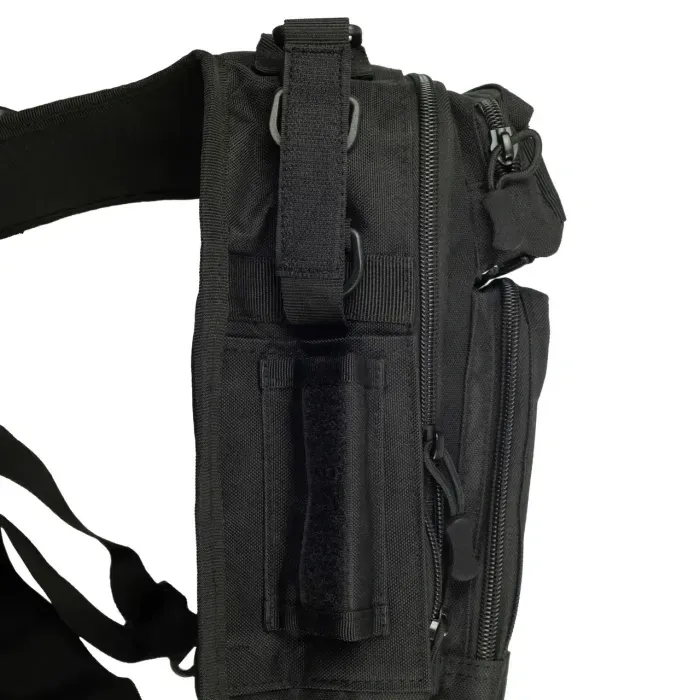 Сумка через плечо Tribe Sling Pack 6,5 л. T-IE-0003, Черный. Поясной рюкзак для плечо. Мужская поясная сумка