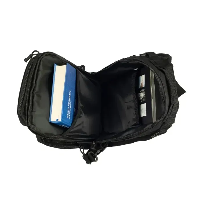 Сумка через плечо Tribe Sling Pack 6,5 л. T-IE-0003, Черный. Поясной рюкзак для плечо. Мужская поясная сумка