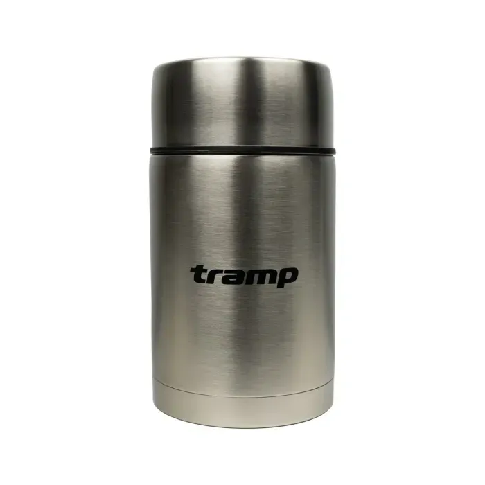 Термос пищевой Tramp 1.0L с широким горлом UTRC-079 для еды: нержавеющая сталь, 2 миски, 10 ч тепло