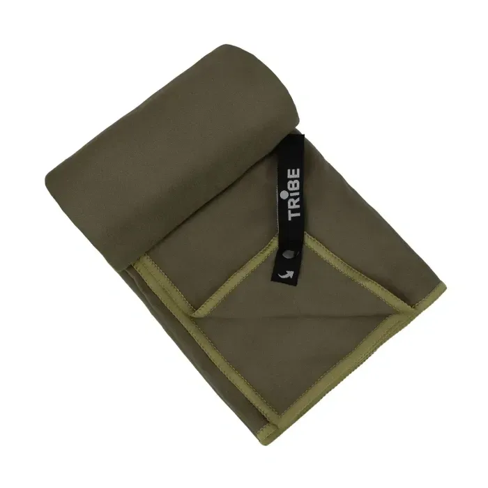Рушник з мікрофібри Tribe Pocket Towel 75x150 см зелений, швидковисихаючий, для спорту та подорожей
