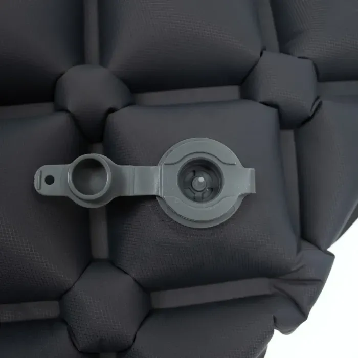 Надувной коврик Tramp Air Lite TRI-024 (10 см) с насосом: легкий, для туризма, серый