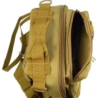 Сумка через плече Tribe Sling Pack 6,5 л. T-IE-0003, Койот. Поясной рюкзак для плечо. Мужская поясная сумка