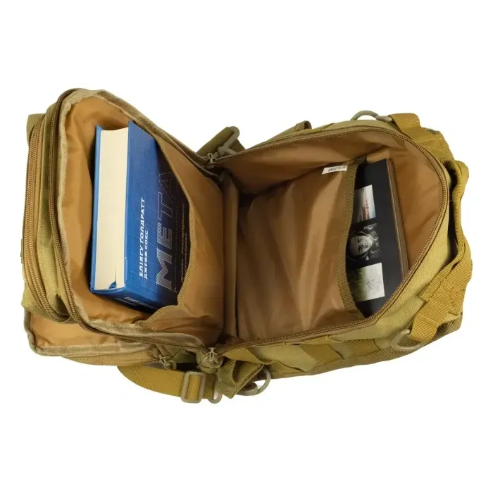 Сумка через плече Tribe Sling Pack 6,5 л. T-IE-0003, Койот. Поясной рюкзак для плечо. Мужская поясная сумка