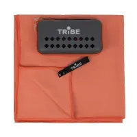 Полотенце из микрофибры Tribe Pocket Towel 75x150 см, красное, быстросохнущее, для спорта/путешествий