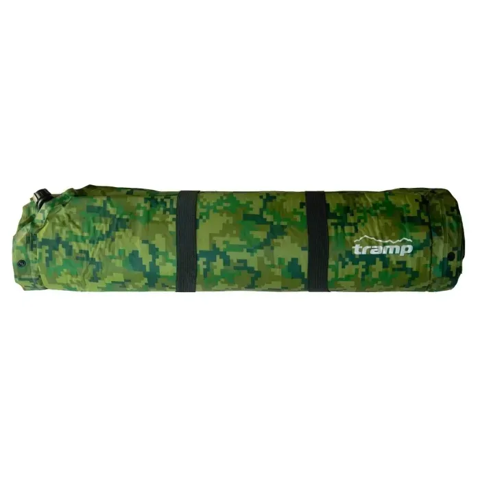 Самонадувающийся коврик Tramp Camo 185x65x5 см, для кемпинга и туризма, 3 сезона, до 130 кг
