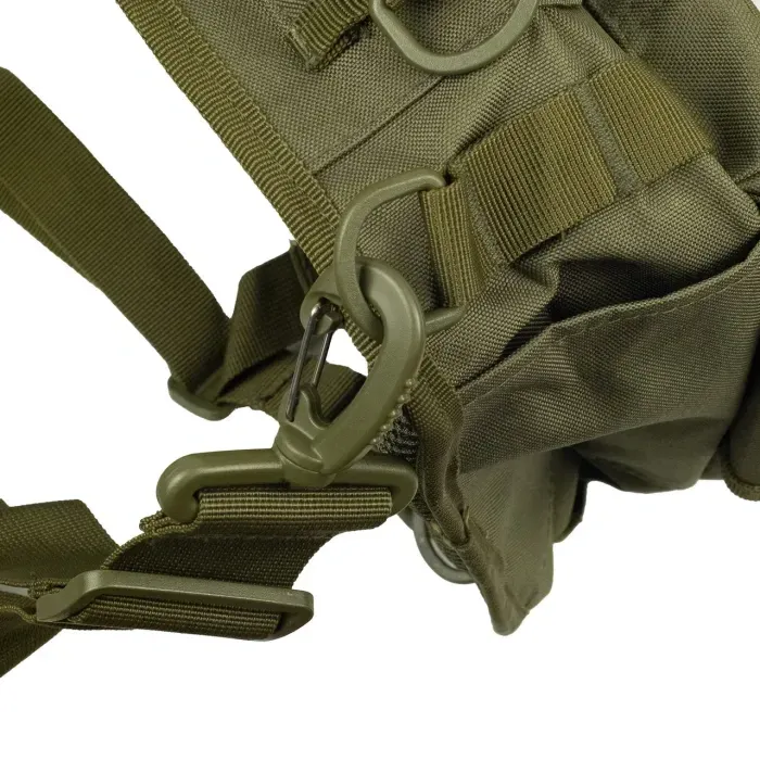 Сумка через плечо Tribe Sling Pack 6,5 л.T-IE-0003, Оливковый. Поясной рюкзак для плечо. Мужская поясная сумка