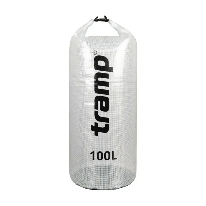 Гермомешок Tramp 100л прозрачный PVC: водонепроницаемый герметичный мешок для туризма и сплавов