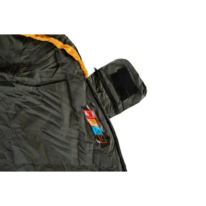 Спальный мешок Tramp Windy Light кокон левый yellow/grey 220/80-55 UTRS-055