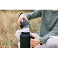 Термос Tribe Family Line 2.5L Olive: большой термос с ручкой и ремнем, до 24ч тепло/холод