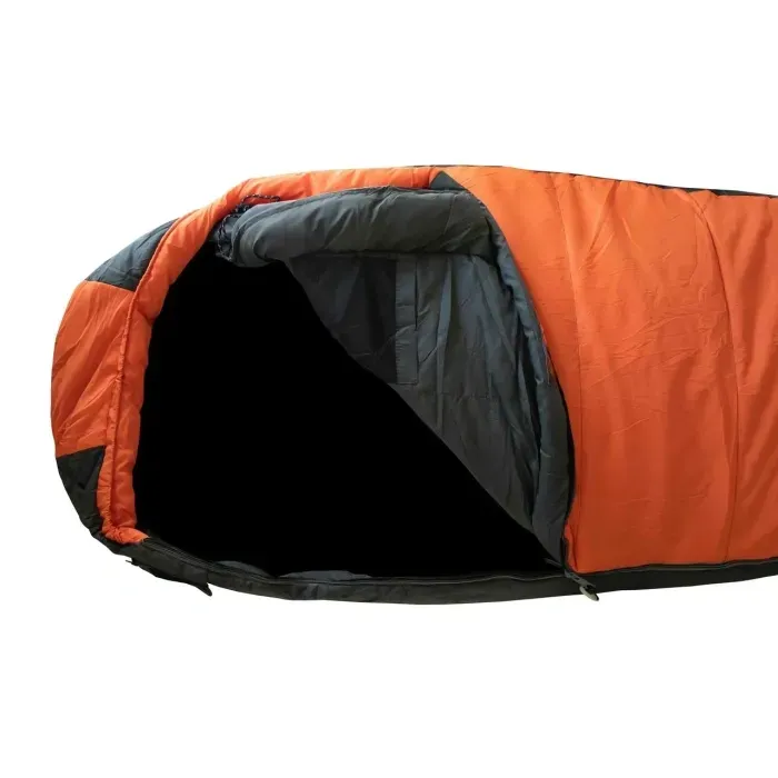 Спальний мішок Tramp Boreal Regular кокон (лівий) orange/grey 200/80-50, -15°C, T-Loft для туризму
