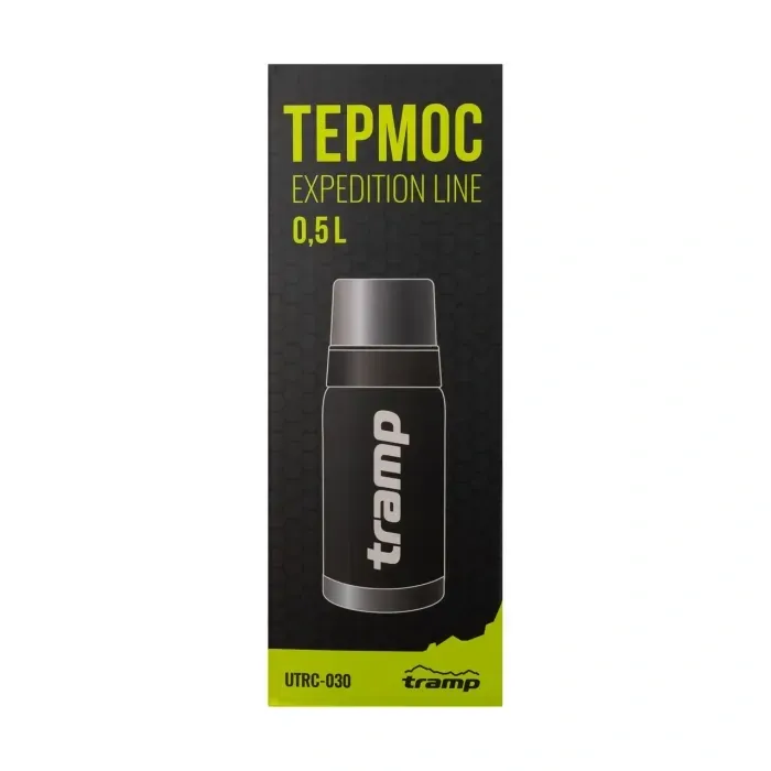 Термос Tramp Expedition Line 0.5л UTRC-030 Чорний (Нержавіюча сталь, для напоїв, похідний)